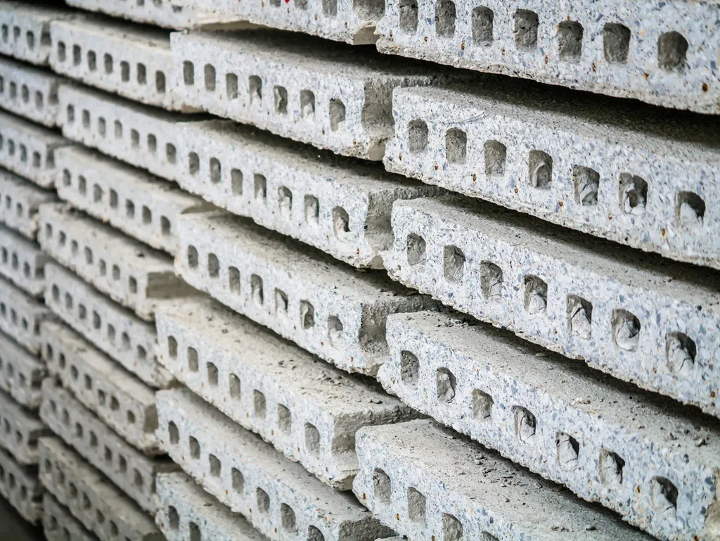 Stack of precast concrete - MAXPROTENSAO - Premoldados